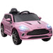 Kids Licensed Aston Martin DBX with Lights and Music in Pink 12V - Little and Giant Explorers AIYAPLAY