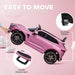 Kids Licensed Aston Martin DBX with Lights and Music in Pink 12V - Little and Giant Explorers AIYAPLAY