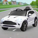 Kids Licensed Aston Martin DBX with Lights and Music in White 12V - Little and Giant Explorers AIYAPLAY