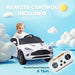 Kids Licensed Aston Martin DBX with Lights and Music in White 12V - Little and Giant Explorers AIYAPLAY