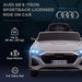 Kids Licensed Audi Q8 e-tron Sportback with Headlights in Grey 12V - Little and Giant Explorers AIYAPLAY