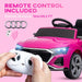 Kids Licensed Audi Q8 e-tron Sportback with Headlights in Pink 12V - Little and Giant Explorers AIYAPLAY