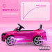 Kids Licensed Audi Q8 e-tron Sportback with Headlights in Pink 12V - Little and Giant Explorers AIYAPLAY