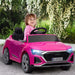 Kids Licensed Audi Q8 e-tron Sportback with Headlights in Pink 12V - Little and Giant Explorers AIYAPLAY