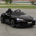 Licensed Audi RS E-tron GT with Remote, Suspension System, Lights and Music 12V in Black - Little and Giant Explorers HOMCOM