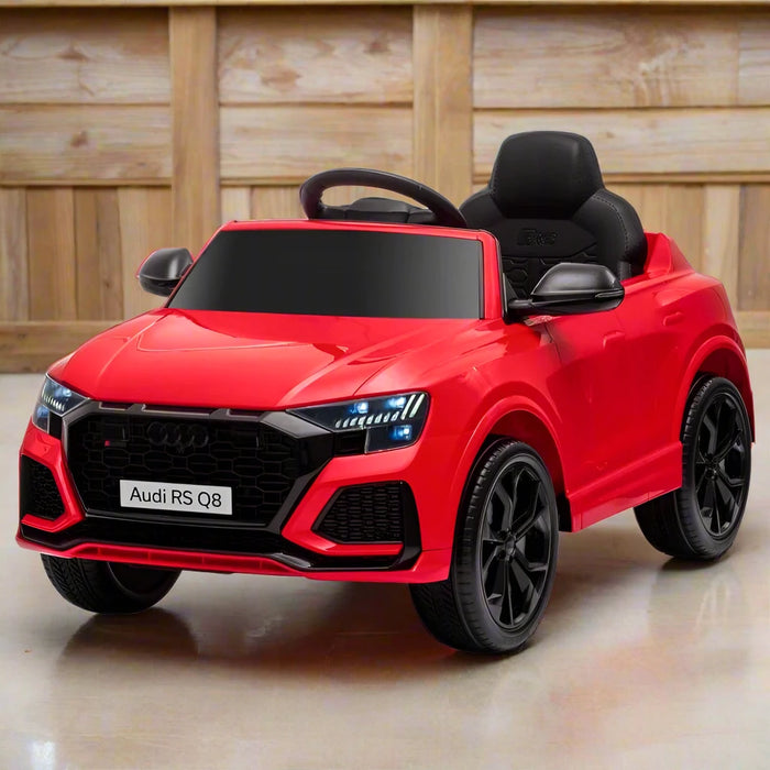 Licensed Audi RS Q8 with Remote, USB, MP3 and Bluetooth 6V in Red - Little and Giant Explorers HOMCOM