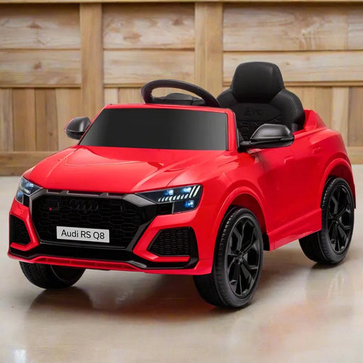 Licensed Audi RS Q8 with Remote, USB, MP3 and Bluetooth 6V in Red - Little and Giant Explorers HOMCOM