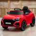 Licensed Audi RS Q8 with Remote, USB, MP3 and Bluetooth 6V in Red - Little and Giant Explorers HOMCOM