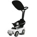 Kids Licensed Bentley Bentayga 3-in-1 Baby Push Car with Canopy, Horn and Music in White - Little and Giant Explorers AIYAPLAY