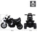 Licensed BMW Electric Ride on Motorcycle with Headlights and Music 6V in Black - Little and Giant Explorers HOMCOM