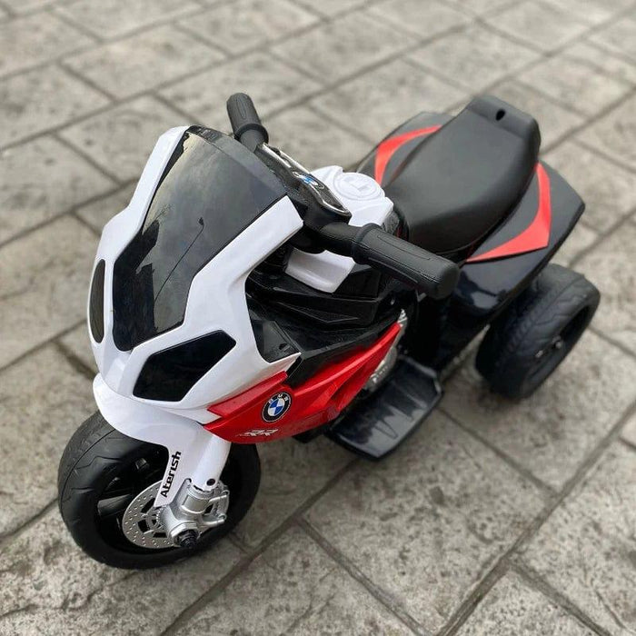 Licensed BMW Electric Ride on Motorcycle with Headlights and Music 6V in Red - Little and Giant Explorers HOMCOM