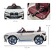 Licensed BMW i4 with Horn, Music and Lights 12V in White - Little and Giant Explorers HOMCOM