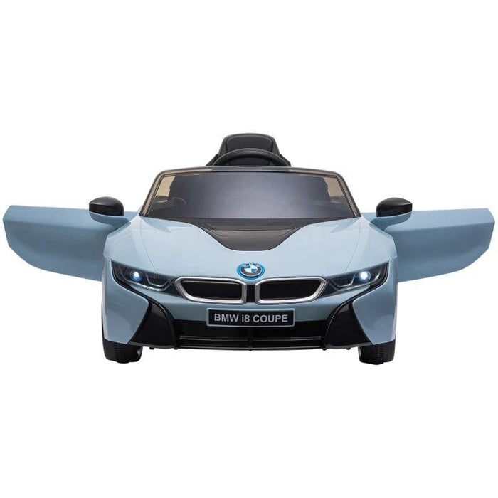 Licensed BMW i8 Coupe with Headlights, Music and Horn 6V in Blue - Little and Giant Explorers HOMCOM