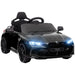 Kids Licensed BMW M4 with Easy Transport, Remote Control, Suspensions, Music, Horn and LED Lights 12V in Black - Little and Giant Explorers AIYAPLAY