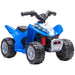 Kids Licensed Honda Electric Ride on Quad Bike with LED Light and Horn 6V in Blue - Little and Giant Explorers AIYAPLAY