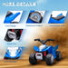 Kids Licensed Honda Electric Ride on Quad Bike with LED Light and Horn 6V in Blue - Little and Giant Explorers AIYAPLAY