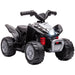 Kids Licensed Honda Electric Ride on Quad Bike with LED Light and Horn 6V in Black - Little and Giant Explorers AIYAPLAY