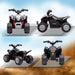 Kids Licensed Honda Electric Ride on Quad Bike with LED Light and Horn 6V in Black - Little and Giant Explorers AIYAPLAY