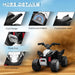 Kids Licensed Honda Electric Ride on Quad Bike with LED Light and Horn 6V in Black - Little and Giant Explorers AIYAPLAY