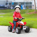 Kids Licensed Honda Electric Ride on Quad Bike with LED Light and Horn 6V in Red - Little and Giant Explorers AIYAPLAY