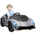 Kids Licensed Lamborghini Autentica in Grey 12V - Little and Giant Explorers AIYAPLAY