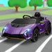 Kids Licensed Lamborghini Autentica in Purple 12V - Little and Giant Explorers AIYAPLAY