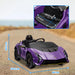 Kids Licensed Lamborghini Autentica in Purple 12V - Little and Giant Explorers AIYAPLAY