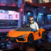 Kids Licensed Lamborghini Revuelto with Butterfly Doors in Orange 12V - Little and Giant Explorers AIYAPLAY