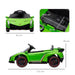 Licensed Lamborghini Veneno with Remote, Music and Horn 12V in Green - Little and Giant Explorers HOMCOM