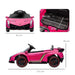 Licensed Lamborghini Veneno with Remote, Music and Horn 12V in Pink - Little and Giant Explorers HOMCOM