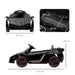 Licensed Lamborghini Veneno with Remote, Music and Horn 12V in Black - Little and Giant Explorers HOMCOM