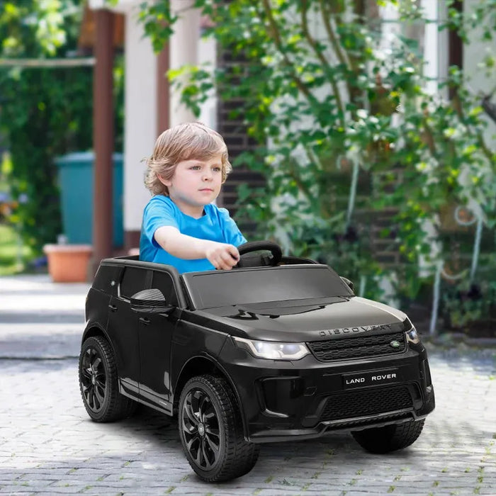 Kids Licensed Land Rover Discovery Sport with Remote in Black 12V - Little and Giant Explorers AIYAPLAY