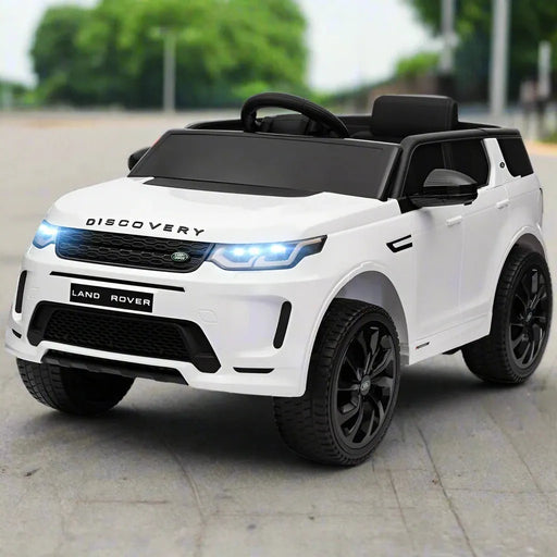 Kids Licensed Land Rover Discovery Sport with Remote in White 12V - Little and Giant Explorers AIYAPLAY