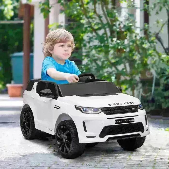 Kids Licensed Land Rover Discovery Sport with Remote in White 12V - Little and Giant Explorers AIYAPLAY