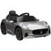 Kids Licensed Maserati Gran Turismo Folgore in Grey 12V - Little and Giant Explorers AIYAPLAY