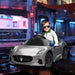 Kids Licensed Maserati Gran Turismo Folgore in Grey 12V - Little and Giant Explorers AIYAPLAY