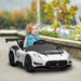 Kids Licensed Maserati GT2 with Remote and Lights in White 12V - Little and Giant Explorers AIYAPLAY