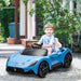 Kids Licensed Maserati MC20 with Spring Suspension in Blue 12V - Little and Giant Explorers AIYAPLAY