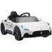 Kids Licensed Maserati MC20 with Spring Suspension in White 12V - Little and Giant Explorers AIYAPLAY