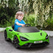 Kids Licensed McLaren 765LT with Butterfly Doors in Green 12V - Little and Giant Explorers AIYAPLAY