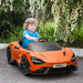 Kids Licensed McLaren 765LT with Butterfly Doors in Orange 12V - Little and Giant Explorers AIYAPLAY