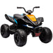 Licensed McLaren Quad Bike with Music, Headlights, MP3 Slot and Suspension Wheels 12V Electric Ride on Toy in Black - Little and Giant Explorers HOMCOM