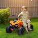 Licensed McLaren Quad Bike with Music, Headlights, MP3 Slot and Suspension Wheels 12V Electric Ride on Toy in Orange - Little and Giant Explorers HOMCOM