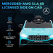 Kids Licensed Mercedes-AMG CLA 45 with Suspension in Light Blue 12V - Little and Giant Explorers AIYAPLAY