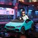 Kids Licensed Mercedes-AMG CLA 45 with Suspension in Light Blue 12V - Little and Giant Explorers AIYAPLAY