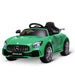 Licensed Mercedes Benz AMG GTR 12V in Green - Little and Giant Explorers HOMCOM