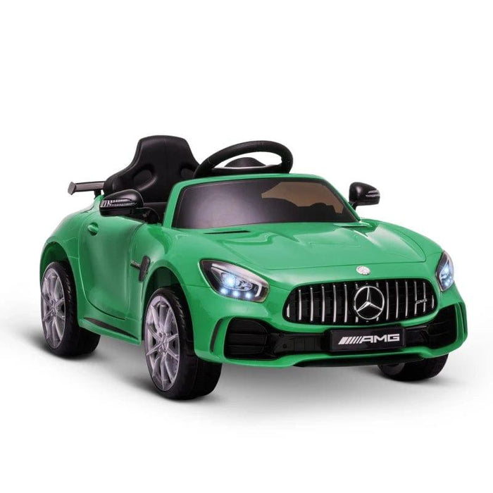 Licensed Mercedes Benz AMG GTR 12V in Green - Little and Giant Explorers HOMCOM