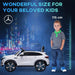 Licensed Mercedes Benz EQC with Remote, Music, Lights and Bluetooth 12V in White - Little and Giant Explorers HOMCOM