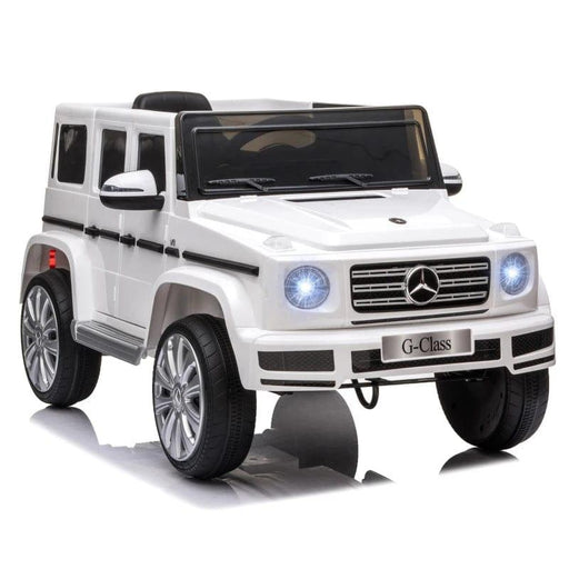 Licensed Mercedes Benz G500 12V in White - Little and Giant Explorers HOMCOM