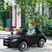 Licensed Mercedes GLA AMG with MP3, 2 Speeds, Lights and Horn 6V in Black - Little and Giant Explorers HOMCOM